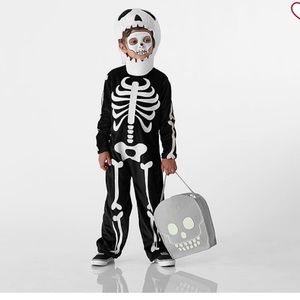 Pottery Barn Glow in the Dark Skeleton Costume